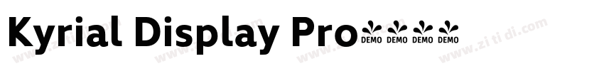 Kyrial Display Pro字体转换